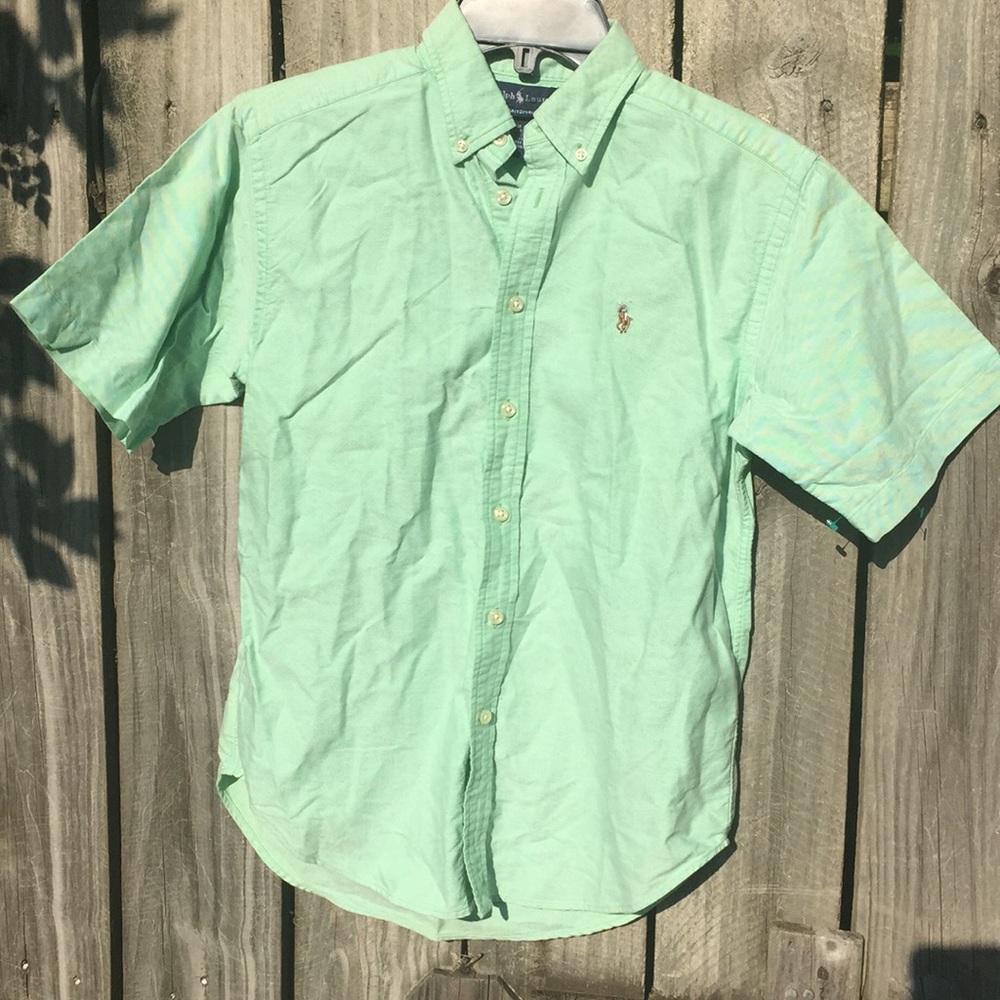 Ralph Lauren Boys Button Down Shirt Sz 12/14